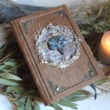 Grimoire vierge, reliure et fabrication artisanales