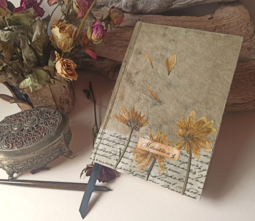 Carnet artisanal vierge, pièce unique