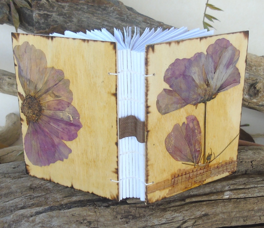 Carnet artisanal, papier coton, reliure artisanale