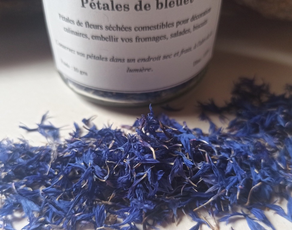 Pot pétales bleuet