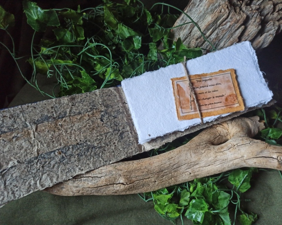 Carnet Liberté créative n°1, feuilles non reliées, création artisanale