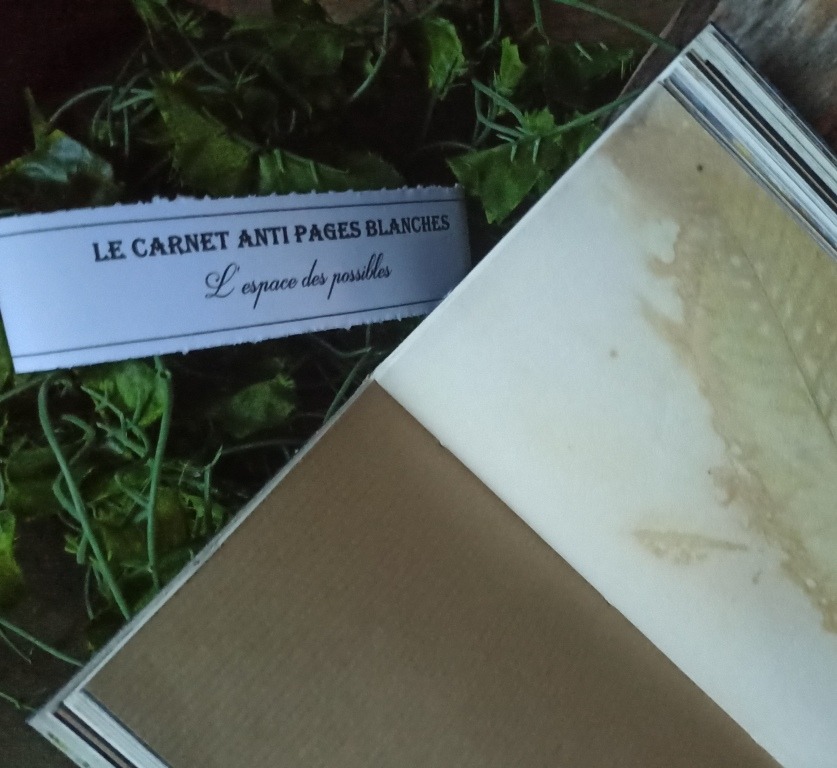 Carnet artisanal anti pages blanches