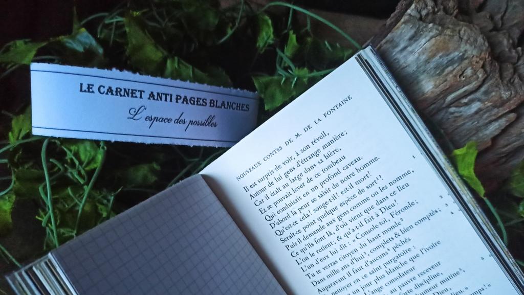 Carnet artisanal anti pages blanches