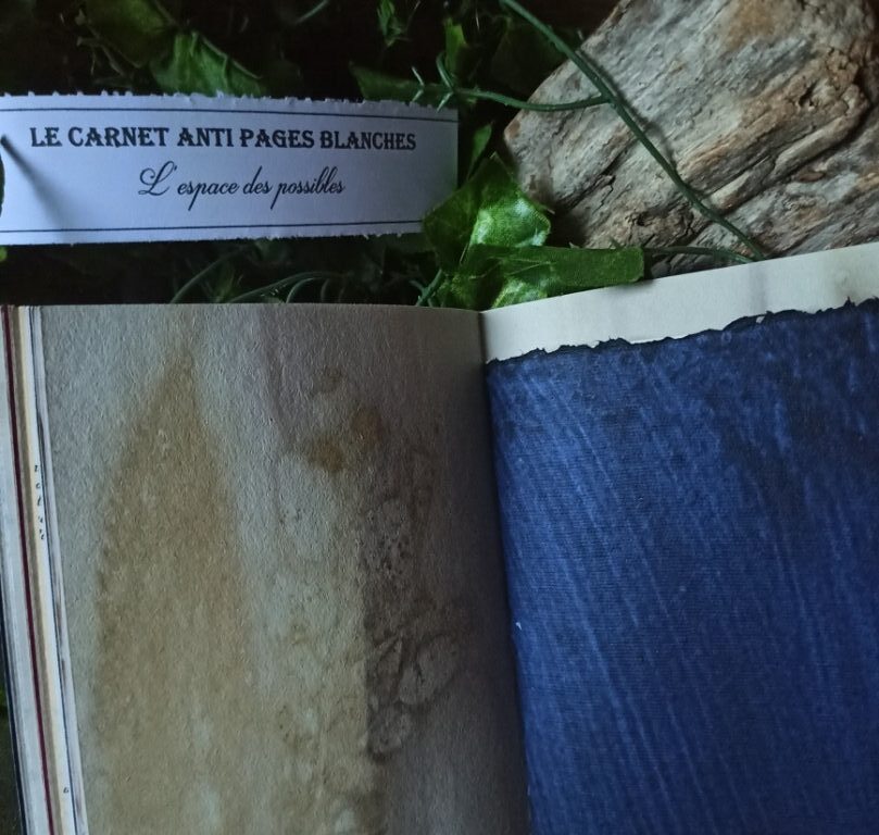 Le carnet anti pages blanches n°5, carnet artisanal