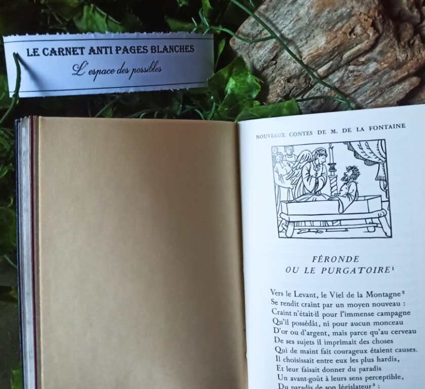 Le carnet anti pages blanches n°5, carnet artisanal