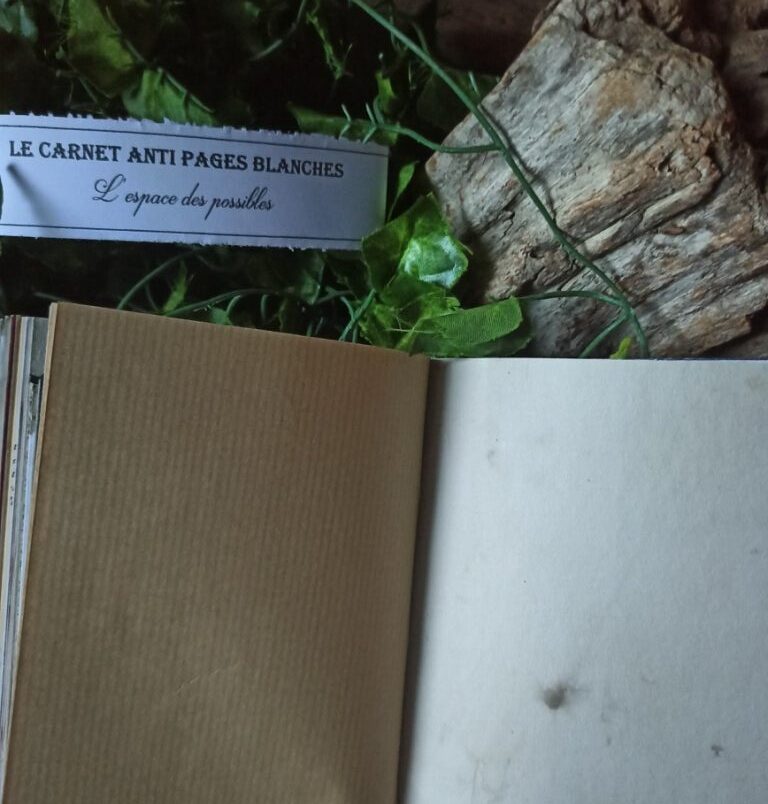 Le carnet anti pages blanches n°5, carnet artisanal