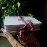 Carnet, grimoire artisanal, papier recyclé fait main, pièce unique