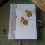 Carnet, grimoire artisanal, papier recyclé fait main, pièce unique
