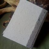 Carnet, grimoire artisanal, papier recyclé fait main, reliure artisanale