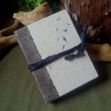 Carnet, grimoire artisanal papier recyclé fait main, reliure artisanale