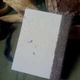 Carnet, grimoire artisanal papier recyclé fait main, reliure artisanale