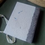 Carnet papier recyclé fait main, reliure artisanale, pièce unique Carnet papier recyclé fait main, reliure artisanale, pièce unique