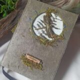 Grimoire, carnet artisanal, papier recyclé fait main