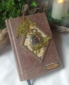 Grimoire, carnet artisanal, papier recyclé fait main
