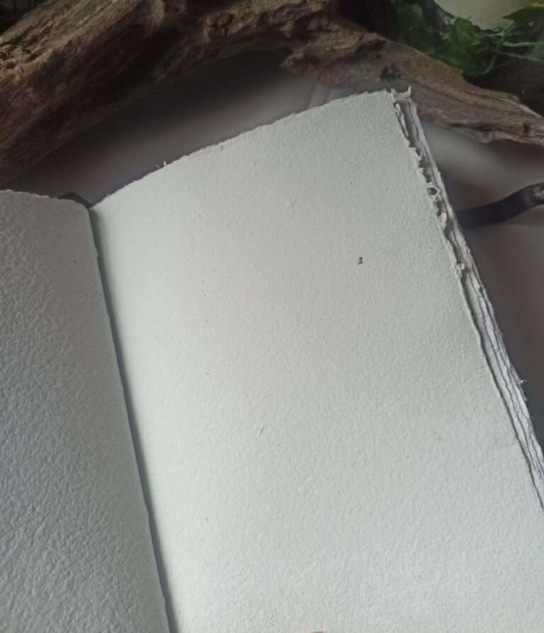 Grimoire, carnet artisanal, papier recyclé fait main