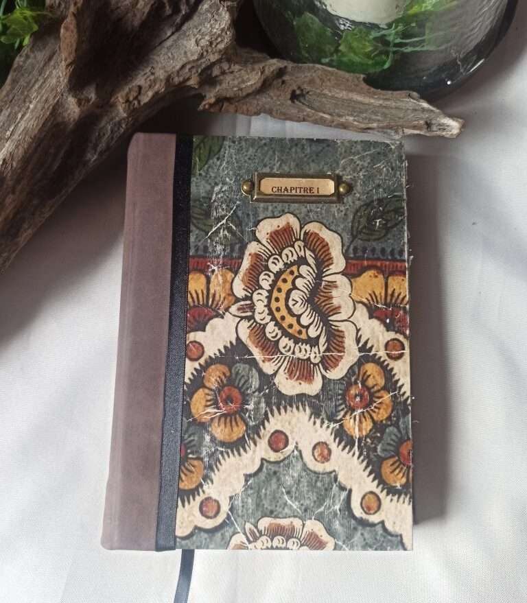 Grimoire, carnet artisanal, papier recyclé fait main