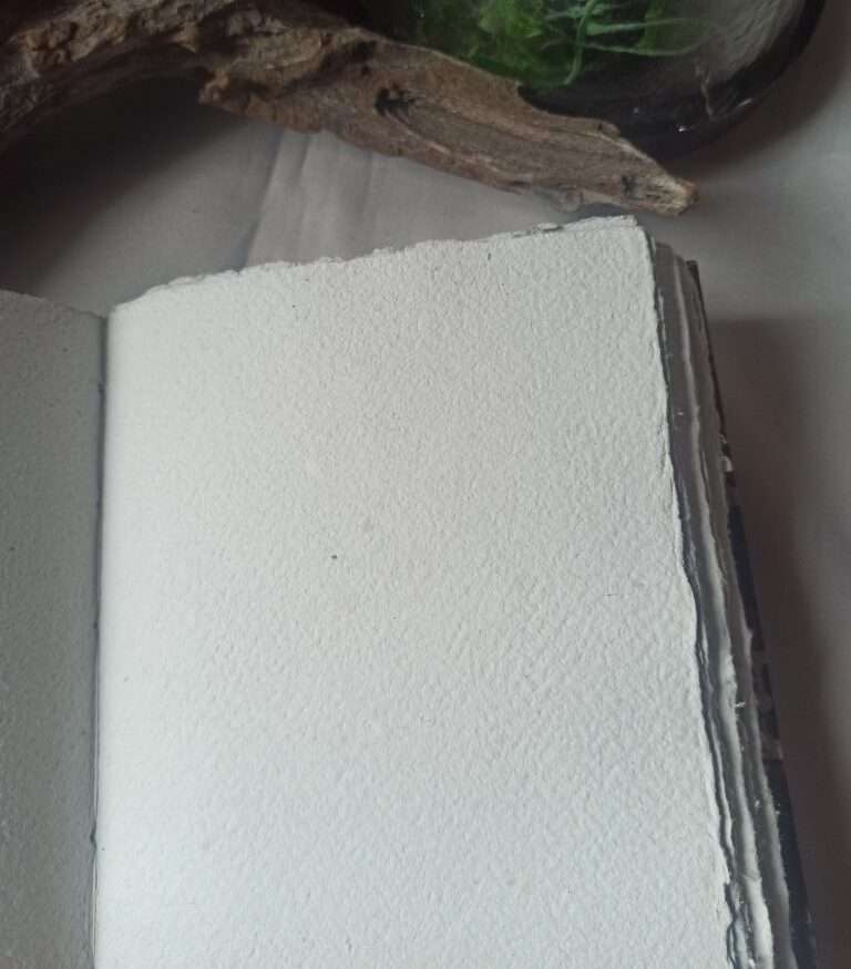 Grimoire, carnet artisanal, papier recyclé fait main