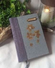Grimoire, carnet artisanal, papier recyclé fait main