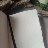 Grimoire, carnet artisanal, papier recyclé fait main