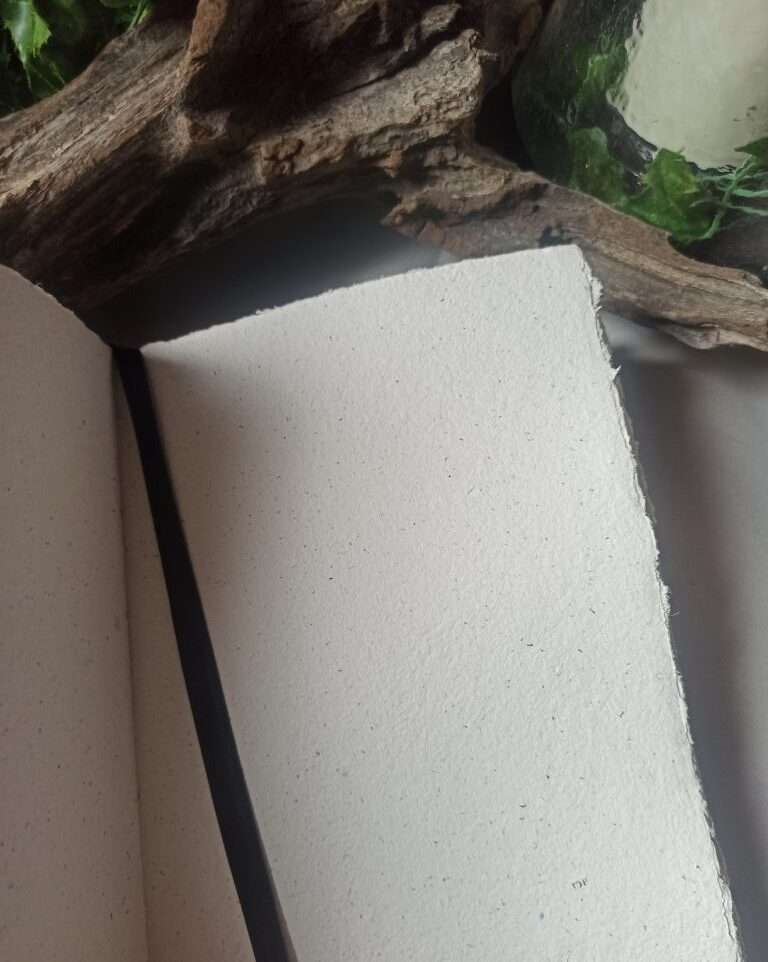 Grimoire, carnet artisanal, papier recyclé fait main