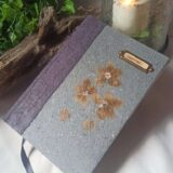 Grimoire, carnet artisanal, papier recyclé fait main