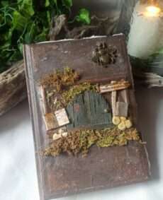 Grimoire, carnet artisanal, papier recyclé fait main