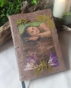 Grimoire, carnet artisanal, papier recyclé fait main