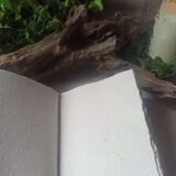 Grimoire, carnet artisanal, papier recyclé fait main