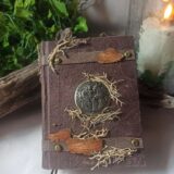 Grimoire, carnet artisanal, papier recyclé fait main