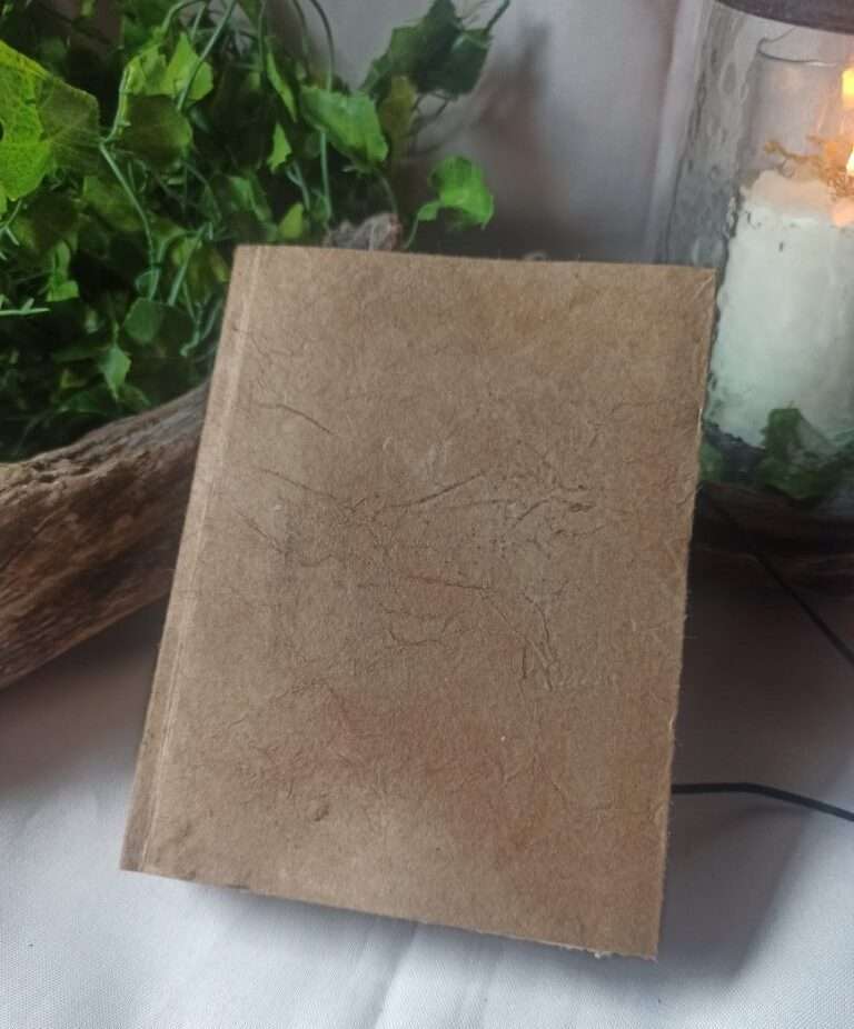 Grimoire, carnet artisanal, papier recyclé fait main