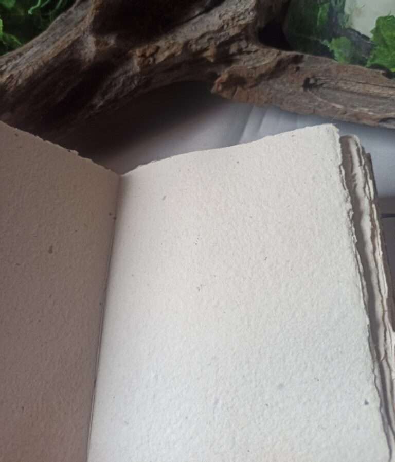 Grimoire, carnet artisanal, papier recyclé fait main