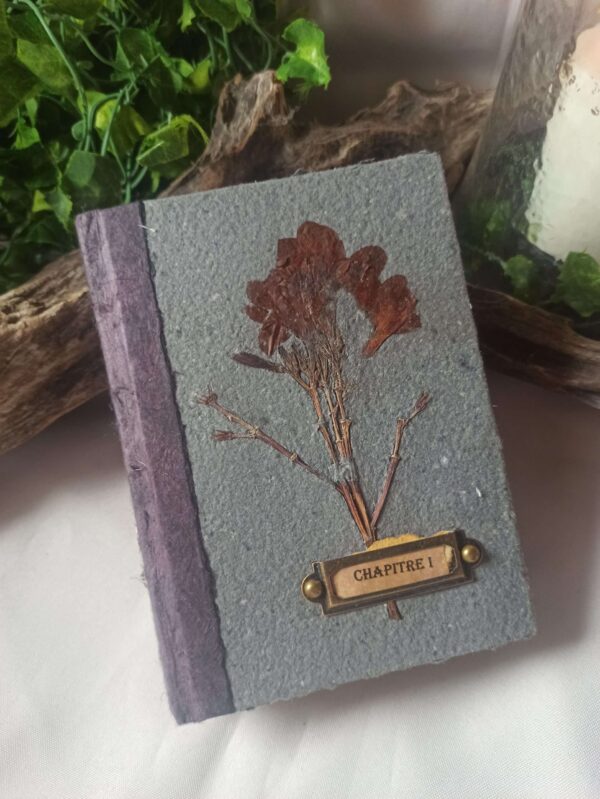 Grimoire, carnet artisanal, papier recyclé fait main