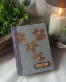 Grimoire, carnet artisanal, papier recyclé fait main