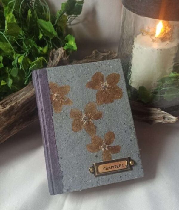 Grimoire, carnet artisanal, papier recyclé fait main