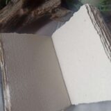 Grimoire, carnet artisanal, papier recyclé fait main
