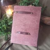 Carnet artisanal papier recyclé et végétal