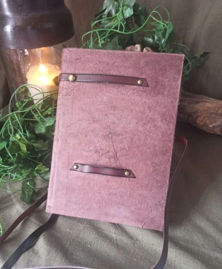 Carnet artisanal papier recyclé et végétal