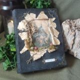 Grimoire artisanal, papier coton recyclé, L'arbre à papier
