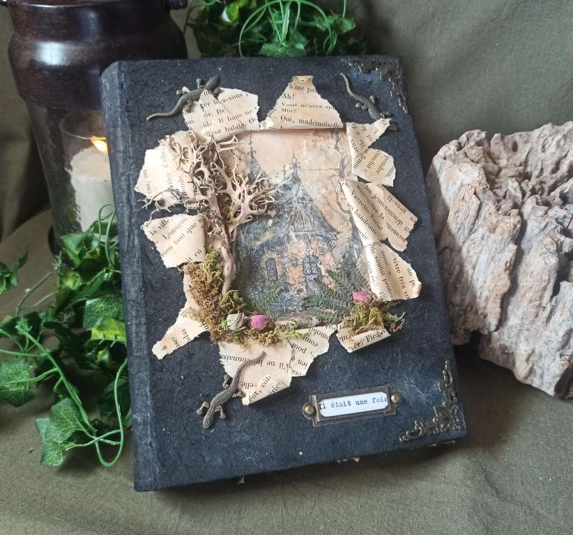 Grimoire artisanal, papier coton recyclé, L'arbre à papier Grimoire artisanal, papier coton recyclé, L'arbre à papier