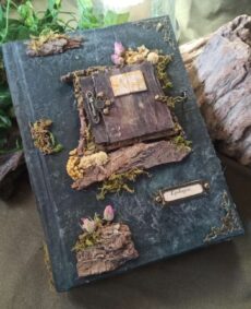 Grimoire artisanal, papier coton recyclé, L'arbre à papier
