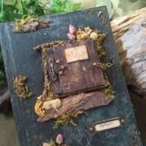 Grimoire artisanal, papier coton recyclé, L'arbre à papier