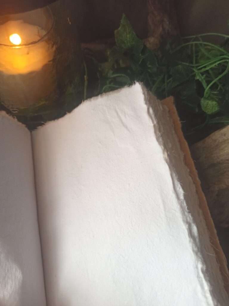 Grimoire artisanal, papier coton recyclé, L'arbre à papier Grimoire L’alchimiste n°4(5)