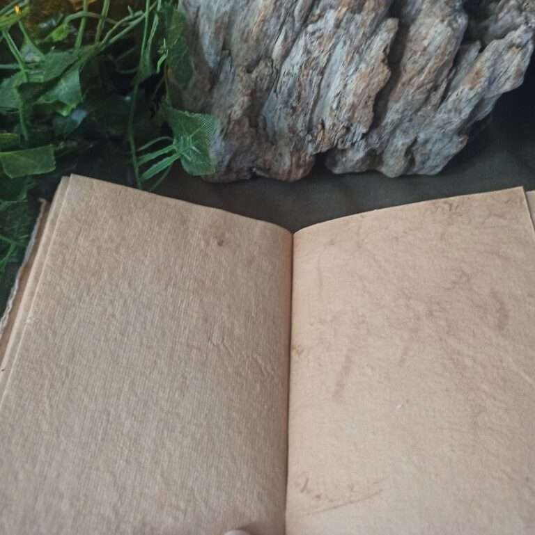 Grimoire artisanal, papier coton recyclé, L'arbre à papier