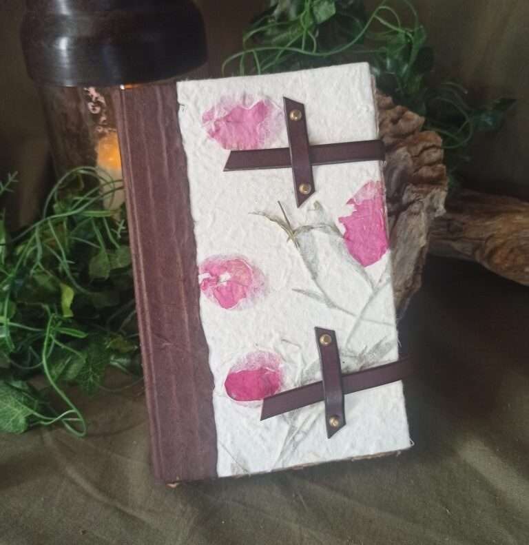 Carnet artisanal, papier coton recyclé, L'arbre à papier