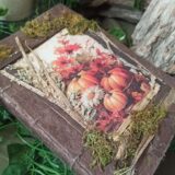 Grimoire artisanal, papier fabriqué à la main à l'atelier, reliure artisanale