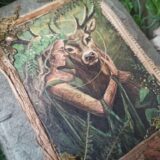 Grimoire artisanal, papier fabriqué à la main à l'atelier, reliure artisanale
