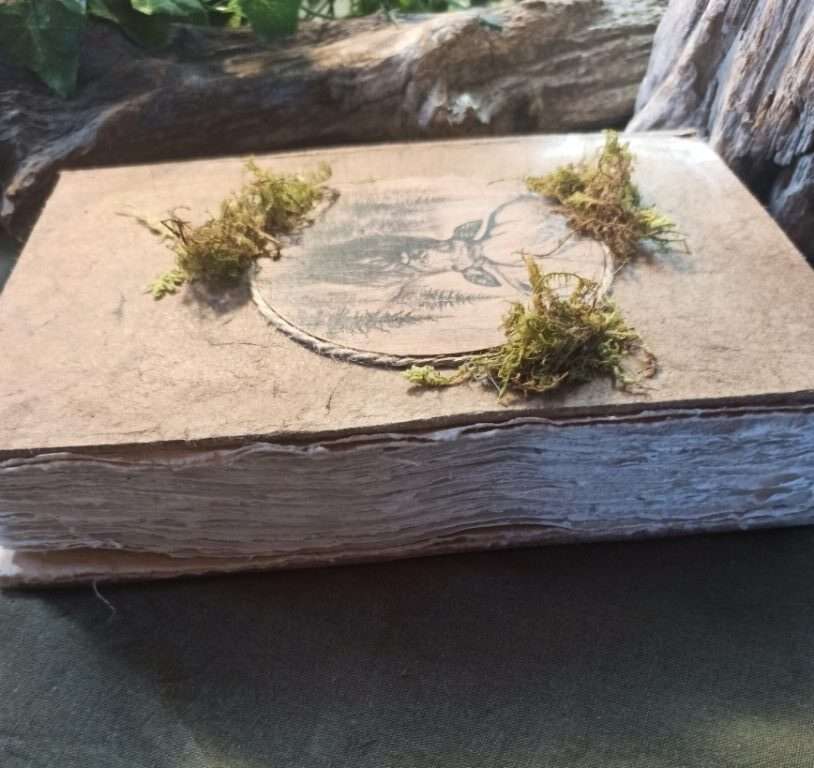 Grimoire artisanal, papier fait main à l'atelier, reliure artisanale, L'arbre à papier Grimoire artisanal, papier fait main à l'atelier, reliure artisanale, L'arbre à papier
