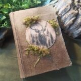 Grimoire artisanal, papier fait main à l'atelier, reliure artisanale, L'arbre à papier