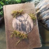 Grimoire artisanal, papier fait main à l'atelier, reliure artisanale, L'arbre à papier