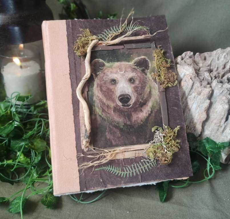 Grimoire artisanal, papier coton recyclé, L'arbre à papier Grimoire artisanal, papier coton recyclé, L'arbre à papier